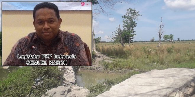Semuel Koroh Minta Pemkab Kupang Segera Perbaiki Bantalan Bendung Tuak Benko
